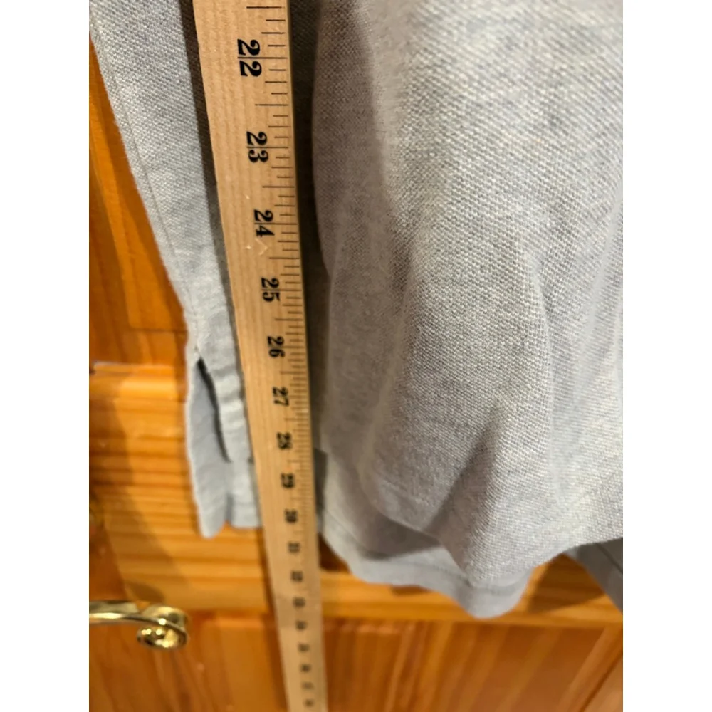 Polo Ralph Lauren Gray Long Sleeve Polo Shirt Pony Logo Cotton XL